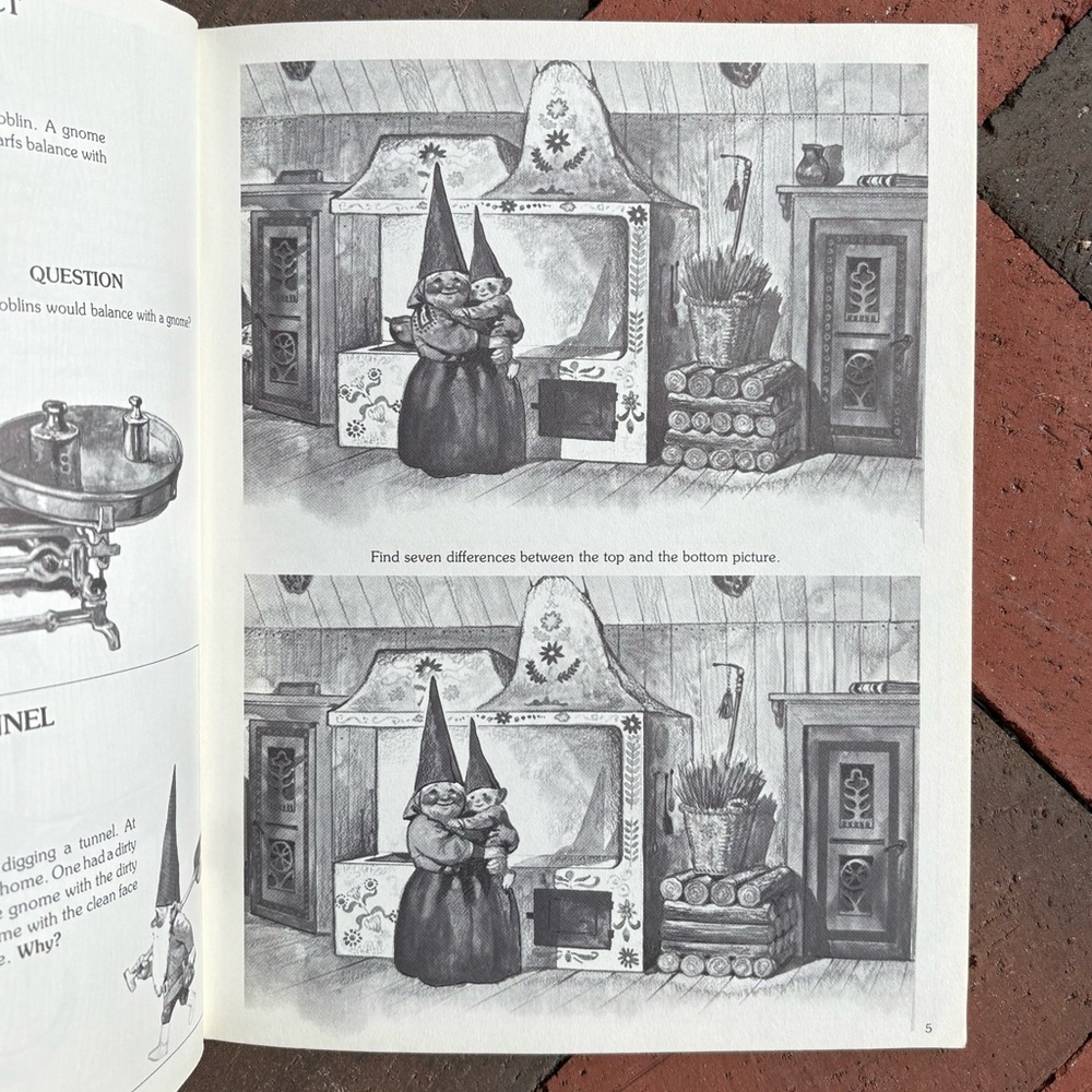 1980 Gnomes Games Trolls Gnome Puzzles Tricks Magic Word Search Fey Larry Evans - Picture 6 of 12